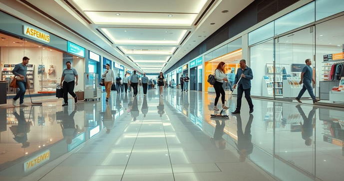 Limpeza de Shoppings em SP: Como Garantir Ambientes Sempre Impecáveis
